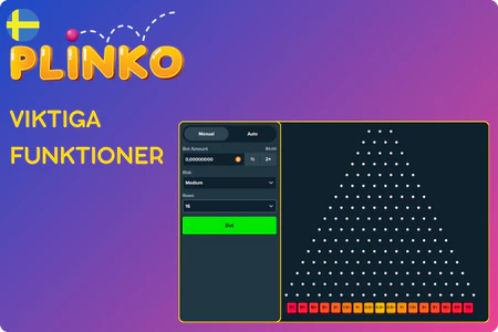 Viktiga funktioner Plinko Sverige