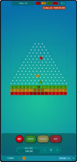 Plinko game